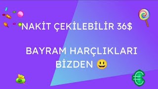 Çekilebilir Bayram Şekeri Tadında Video Ödül 36 $ Yatırımsız