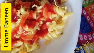 Pasta breakfast | simple and yummy breakfast | #ummebaneen