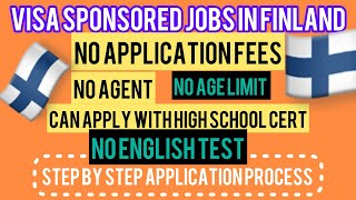 Urgent‼️ Work in Finland🇫🇮. Visa Sponsored Jobs. No Application Fees. No Agent