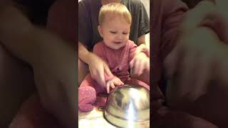 baby drums a month later/малышка барабанит спустя месяц #shorts #дети