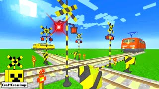 railway railroad crossing trains Minecraft 踏切 アニメ 049-05