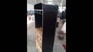 Industrial style wine bottle storage cabinet | industrial furniture | Akku art exports | Designs