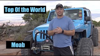 Top of the world Moab Utah in the Junkyard axle Jeep