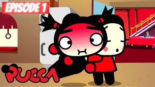 Pucca: Episode 1 - Funny Love Eruption!!! 🐱💖🐱‍👤| Planeta Junior TV GR