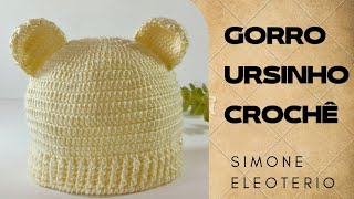 GORRO DE CROCHÊ URSINHO Simone Eleoterio