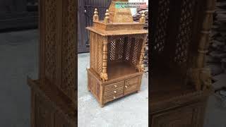 Wood carving Temple | wooden Pooja mandir designs | #viralvideo #mandir #tample #woodenmandirdesign