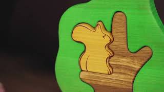 Tree with a Squirrel - Waldorf Trees by Wooden Caterpillar