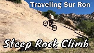 Steep Rock Climb on Sur Ron  | Indian Bread Rocks | Steep Rock Climb | Traveling Sur Ron