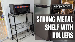 Kitchen Metal Shelf | Amazon Basics Kitchen Shelf | Assembly & Demo