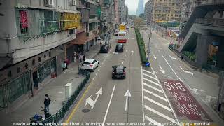 rua de almirante sergio, viewed from a footbridge, barra area, macau sar, 16 feb 2023@papa osmubal