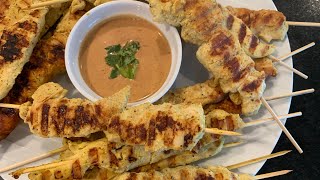 Malaysian Chicken Satay Recipe | How To Make Chicken Satay with Home Made Peanut Sauce