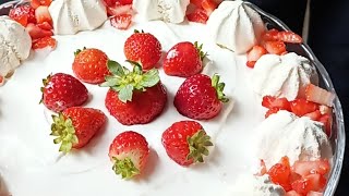 Merengue de morango 🍓 Nossa sobremesa de Natal #morango