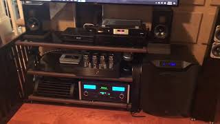 Totem Tribe towers powered with Primaluna HP amp, McIntosh Mac6700 integrated as preamp