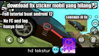 download fix sticker mobil yang hilang GTA sa android