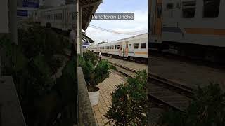 Kereta penataran dhoho, stasiun singosari tujuan tulungagung #keretaapi #shorts