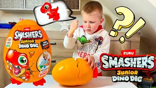 NEW ZURU SMASHERS JUNIOR DINO DIG Lets check what is inside with Denis