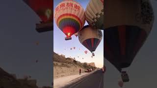 Close Up Of The Parachutes in Cappadocia, Turkey 🇹🇷