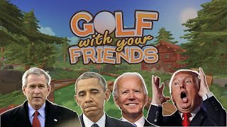 The Presidents And Friends Play Golf With Friends!