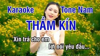 Thầm Kín Karaoke ❖ Nhạc Sống Hay Tone Nam (Mi Trưởng) ► Karaoke Lê Thiết