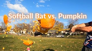 Monsta G.O. vs. pumpkin! (BAT VS. RANDOM OBJECTS)