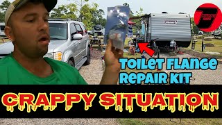 2023 Coleman Lantern 17b RV Toilet Flange Plumbing Failure