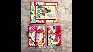 REPLAY FB Live 61 3 Gift Card Holder Ideas using Decurated W/ Happiness Bundle! Stampin Up!