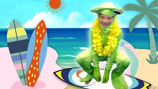 Five Little Surfer Frogs! | Songs for Kids | Funtastic Playhouse