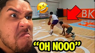 Flight VS Silky 1V1 Basketball.. He Got Dropped Off!!