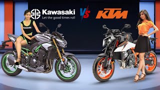 2025 NEW KAWASAKI Z900 FACELIFT VS 2025 NEW KTM 990 DUKE R | BATTLE OF THE BEASTS