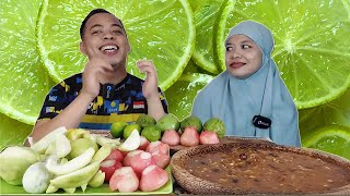 MUKBANG RUJAKAN BUAH BUAH  ASEM DI RUMAH...