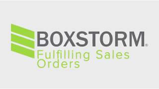 Boxstorm Training: Fulfilling Sales Orders