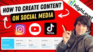 How to Create Content on Social Media for SaaS Clients and HighLevel!