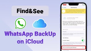 How to Find/See WhatsApp Backup on iCloud [Can't See]