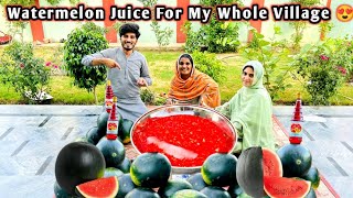 Watermelon Juice For My Whole Village 😍 🍉