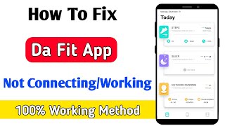 da fit app not connecting problem | da fit app not working