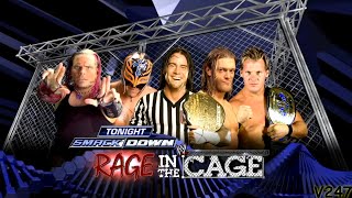 Jeff Hardy & Rey Mysterio vs Edge & Chris Jericho Steel Cage Match SmackDown! 6/26/2009 Highlights