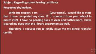 12 th standard School Leaving certificate // with no dues pending // school leaving certificate