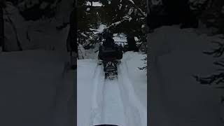 Breaking trail in Hatcher Pass Alaska 1/12/24