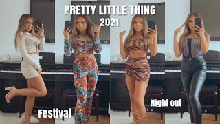 PRETTY LITTLE THING TRY ON HAUL 2021 | NEW IN AT PLT | Festival / Night Out Vibes | KASHA