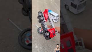 Remote Control Bus VS RC Fire brigade Testing 🔥 #automobile #toys #lego #unboxing #rcbus #shorts