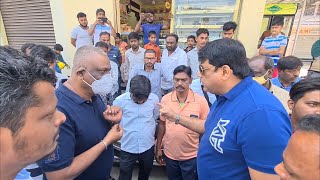 Syed Sohail Quadri AIMIM Corporator strongly arguments with the EE and AE  over the harassment