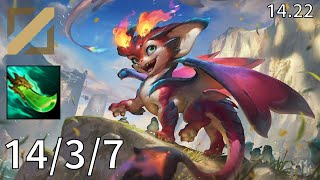 Smolder Mid vs Diana - EUW diamond | Patch 14.22