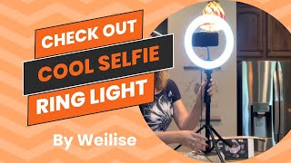 Weilisi Ring Light With Stand Review and Demonstration