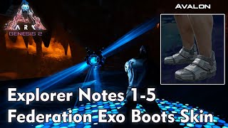 Explorer Notes 1-5 | Federation Exo Boots Skin + bonus (Chibi-Noglin) | ARK: Genesis 2