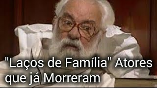 10 Atores da novela Laços de Família que já morreram