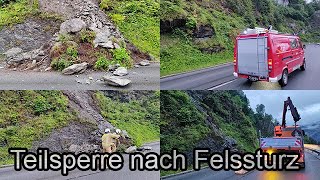 🚒 Felssturz auf B165 in Hainzenberg 🚓