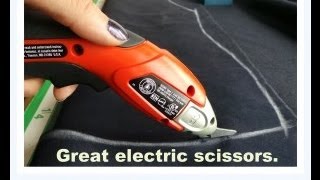 Electric Scissors for cutting fabric.