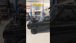 We made 1000HP in a Datsun 1200 Ute! #supercharged #methanol #dynotuning #datsun1200 #burnout