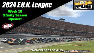 2024 iRacing F.U.N League Week 10 Xfinity Season Opener!