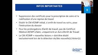 Professionnels de santé - webinaire reforme CERFA AT-MP